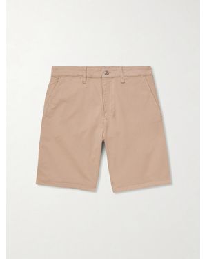 NN07 Aden 1923 Straight-Leg Organic Cotton-Blend Twill Shorts - Natural