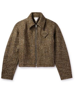 Bottega Veneta Donegal Wool-Blend Jacket - Brown