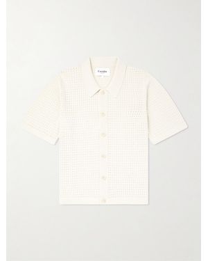 Corridor NYC Pointelle-Knit Organic Cotton Shirt - Natural