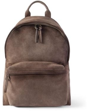 Officine Creative Oc 001 Suede Backpack - Brown