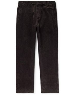 NN07 Paw 50004 Straight-Leg Organic Cotton-Corduroy Pants - Black