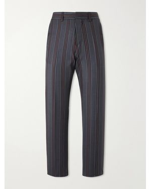 Enfants Riches Deprimes Henri's Everyday Straight-Leg Virgin Wool-Twill Trousers - Blue