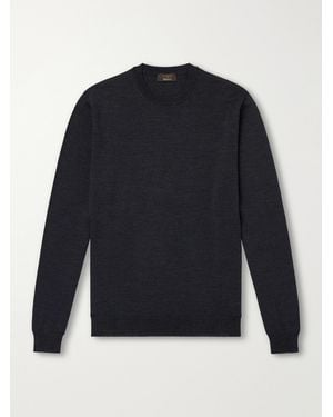 Slowear Zanone Slim-Fit Flexwool Sweater - Blau