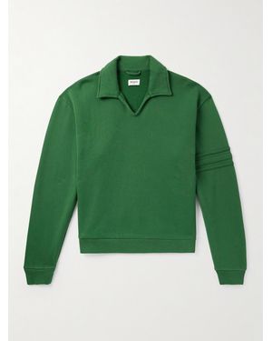 Bode Crew Appliquéd Cotton-jersey Sweatshirt - Green