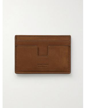 Tom Ford Nubuck Cardholder - Brown
