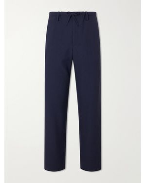 Dries Van Noten Penny Straight-leg Wool Trousers - Blue