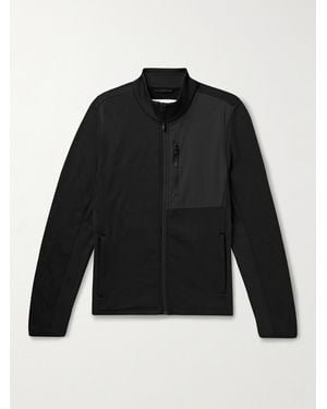 Aztech Mountain Slim-Fit Panelled Stretch-Jersey And Ripstop Zip-Up Ski Base Layer - Black