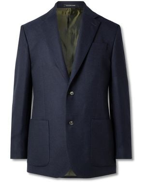 Richard James Honeycomb-Knit Virgin Wool-Blend Blazer - Blue