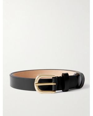 MR P. 2.5Cm Leather Belt - Black