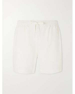 Kardo Olbia Straight-leg Cotton Drawstring Shorts - White