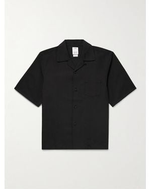 Visvim Keesey Convertible-Collar Wool-Blend Shirt - Black