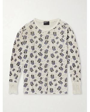 Enfants Riches Deprimes Brain's Heart Printed Cotton-Jersey T-Shirt - White