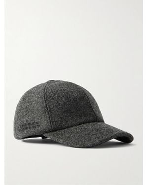 Isabel Marant Tomas Logo-embroidered Virgin Wool Baseball Cap - Grey