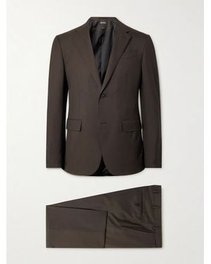 ZEGNA Trofeotm Wool-twill Suit - Black