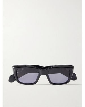 Jacques Marie Mage Corniche Square-Frame Acetate Sunglasses - Black