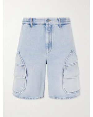 Loewe Paula's Ibiza Straight-Leg Denim Cargo Shorts - Blue