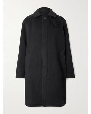 mfpen Accession Brushed Recycled-Wool Coat - Black