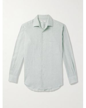 Loro Piana André Arizona Linen Shirt - Grey