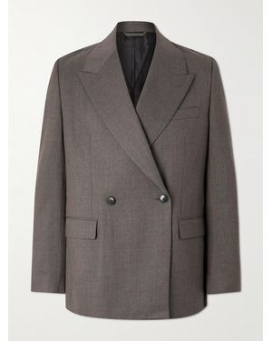 mfpen Double-breasted Wool-twill Suit Jacket - Grey
