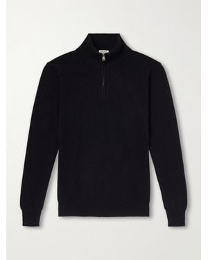 Ghiaia Cashmere Half-Zip Jumper - Blue
