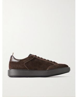 Officine Creative Sequel 001 Lace-Up Suede Sneakers - Brown