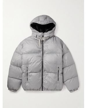 Moncler Genius 6 Moncler 1017 Alyx 9Sm Quilted Shell Hooded Down Jacket With Detachable Liner - Grey