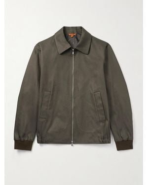 Barena Cotton-Gabardine Blouson Jacket - Green