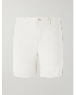 Onia Straight-Leg Linen-Blend Shorts - White