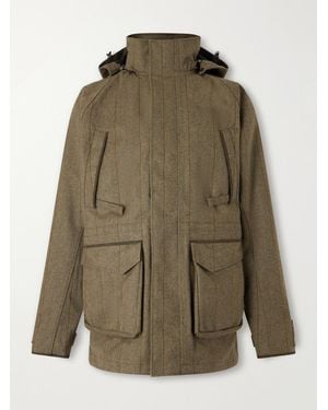 James Purdey & Sons Hooded Shell-Tweed Field Jacket - Green