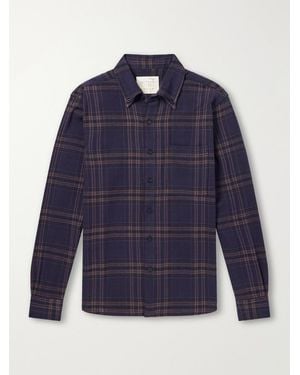 Kardo Ronald Checked Cotton Shirt - Blue
