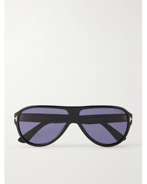Tom Ford Samuele 02 Aviator-style Acetate Sunglasses - Blue