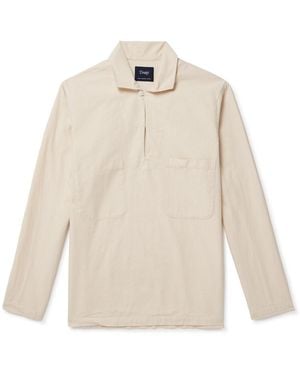 Drake's Cotton Polo Shirt - White