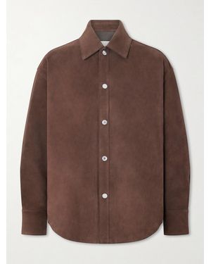 Ami Paris Suede Jacket - Brown