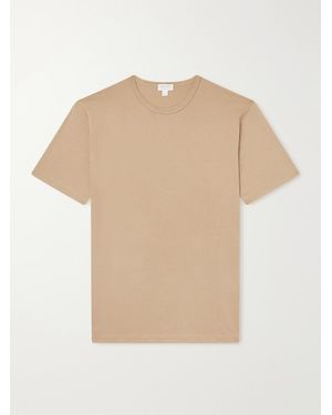 Sunspel Cotton-Jersey T-Shirt - Natural