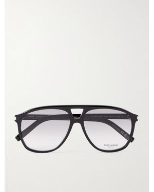 Saint Laurent Aviator-Style Acetate Sunglasses - Black