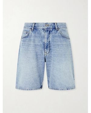 NN07 Otis 1882 Straight-Leg Organic Denim Shorts - Blue