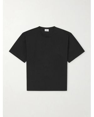 Saint Laurent Cotton-jersey T-shirt - Black