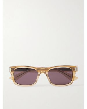 Saint Laurent Square-Frame Acetate Sunglasses - Pink