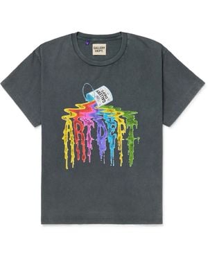 GALLERY DEPT. Logo-Print Cotton-Jersey T-Shirt in Black for