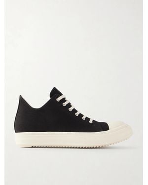 Rick Owens Ramones Denim Trainers - Black