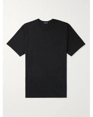 James Perse Luxe Lotus Slim-Fit Cotton-Jersey T-Shirt - Black
