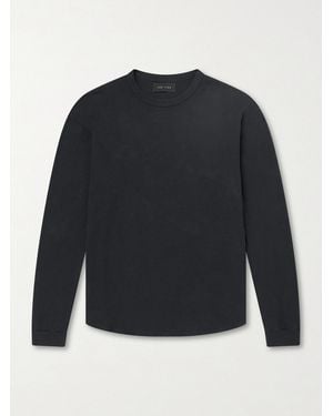 Les Tien Thermal Waffle-Knit Cotton-Blend Jumper - Blue