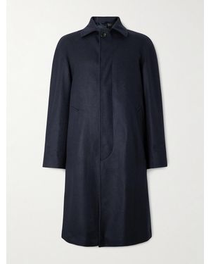 De Petrillo Ruffo Wool And Cashmere-Blend Coat - Blue