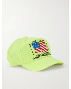 CHERRY LA America's Favorite Printed Cotton-Ripstop Cap - Green