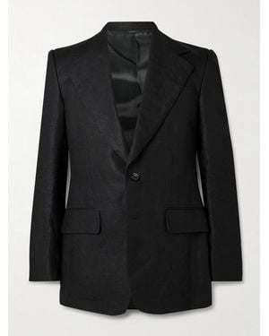 Husbands Linen Suit Jacket - Schwarz