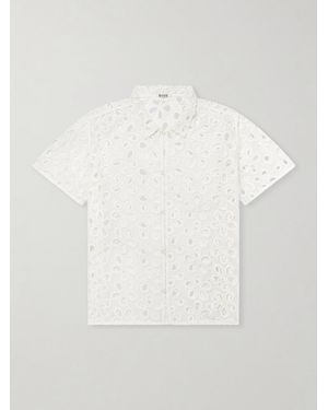 Bode Primrose Cotton-lace Shirt - White