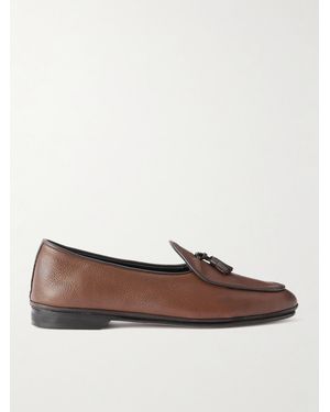 Rubinacci Tasselled Full-Grain Leather Loafers - Brown