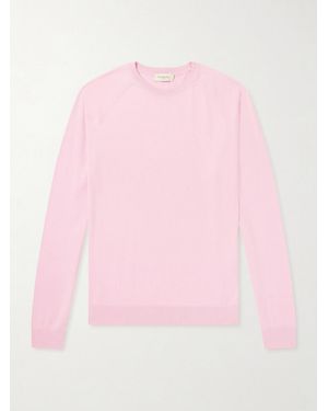 Piacenza 1733 Cotton And Silk-blend Jumper - Pink