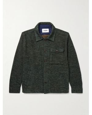 Corridor NYC Jacquard-Knit Cotton-Blend Overshirt - Green
