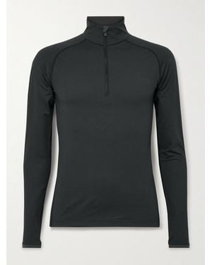 Kjus Feel Stretch-jersey Half-zip Ski Mid-layer - Black